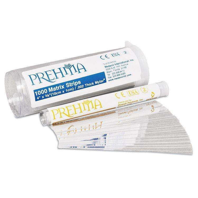 Keystone 36-01022 Prehma Mylar Matrix Strips Clear 0.002 Gauge 60 Microns 100/Pk