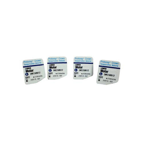 3M ESPE 50612 Protemp Crown Temporization Material Lower Large Molar Shells 5/Pk
