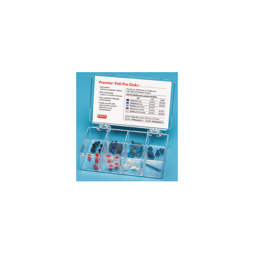 Premier Dental 2019099 Poli-Pro Disks Composite Polishing System Starter Kit 56/Pk 7/Ea
