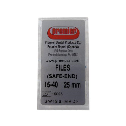 Premier Dental 9053248 K-File Endodontic Hand Files 25mm #15-40 6/Pk