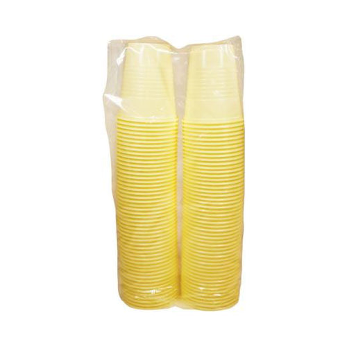 Plastic Drinking Cups 5 oz, Yellow