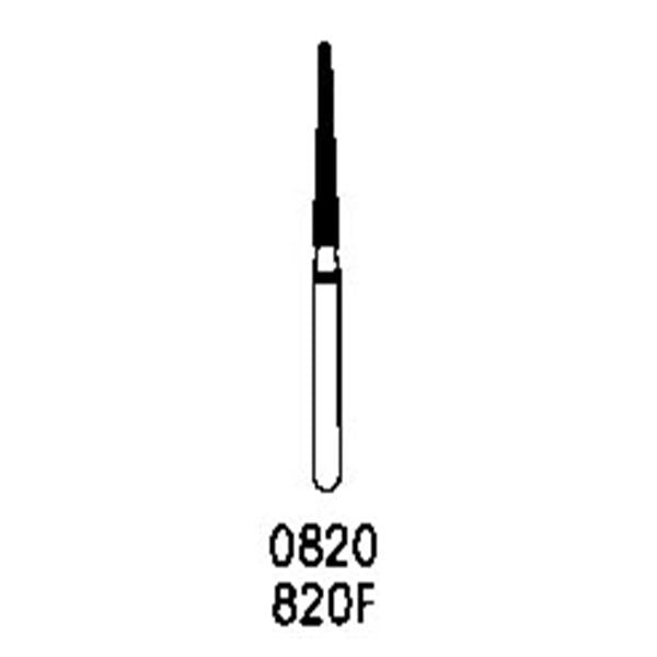 Shofu Dental Friction Grip FG #820F Fine Grit Flat End Taper Robot Diamond Bur 1/Pk