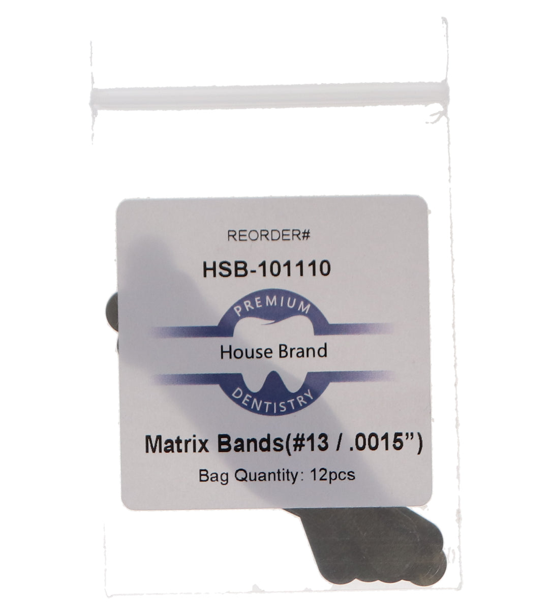 House Brand Dentistry 101110 Matrix Bands Size #13 Thickness .0015