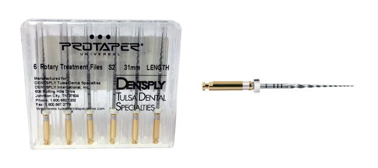 Dentsply A041023110200 ProTaper Universal Rotary Files 31mm S2 6/Pk PTURS231