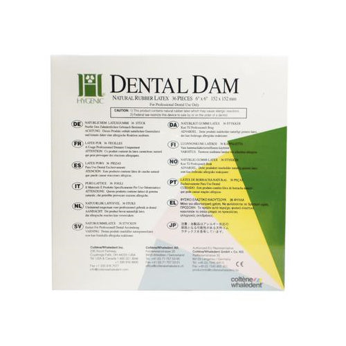 Coltene Whaledent H02144 Hygenic Latex Dental Dam 5