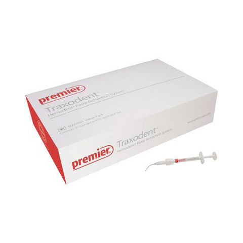 Premier Dental 9007091 Traxodent Hemodent Gingival Paste Retraction System Syringes 25/Pk