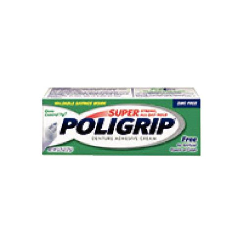 GlaxoSmithKline 06214S Super Poligrip Adhesive Cream Zinc Free 0.75 Oz