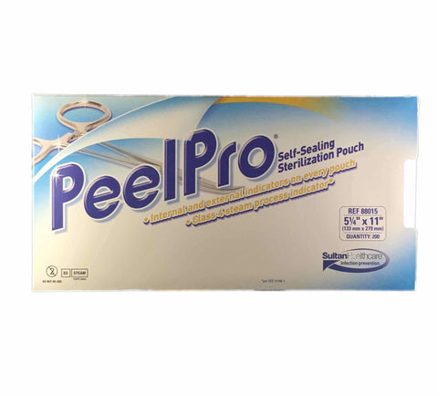 Sultan 88015 PeelPro Sterilization Pouches 5.25" X 11" 200/Bx