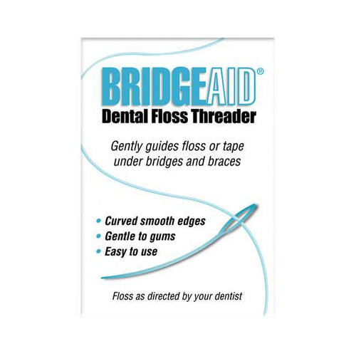 FlossAid TDPS BridgeAid Dental Floss Threaders Curved Smooth Edges 1000/Bx