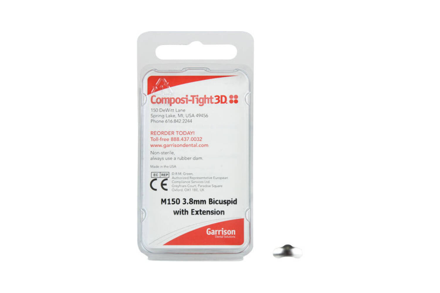 Garrison M150 Composi-Tight M-Series Matrix Bands With Extension Small 50/Pk