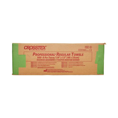 Crosstex WTXGR Dental Patient Bibs 3-Ply Paper 13" X 19" Green 500/Cs
