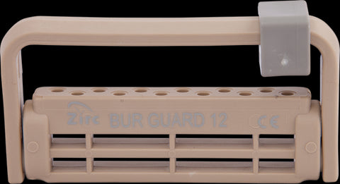 Zirc Dental 50Z406G Steri-Bur 12 Hole Bur Holder Guard Beige Adjustable
