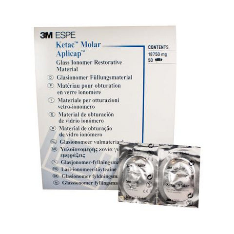 3M ESPE 56420 Ketac Molar Aplicap Glass Ionomer Dental Restorative A3 50/Pk EXP Oct 2023