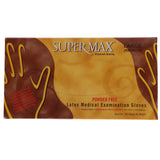House Brand Dentistry SM98228 Supermax Non-Sterile Latex Examination Gloves Powder Free Large 100/Bx