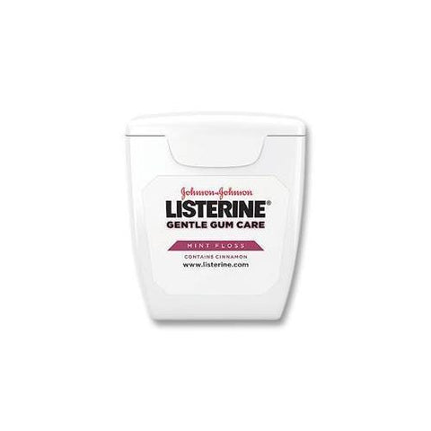Johnson & Johnson 44022 Listerine Gentle Gum Care Dental Floss Fluoride Mint 5yd 144/Bx