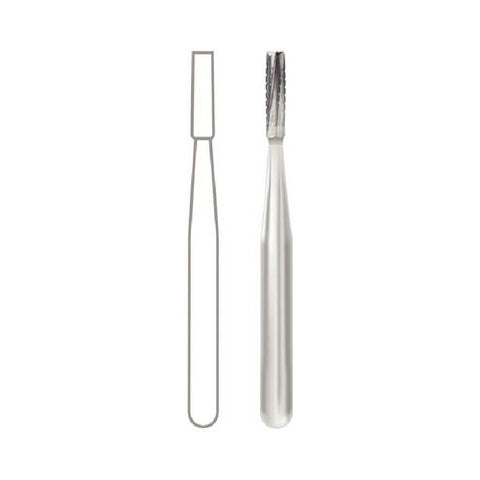 Dentsply 389227 Midwest FG Friction Grip #557 Straight Fissure Crosscut Carbide Burs 10/Pk