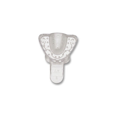 Vista Dental 310005 Clear Plastic Perforated Impression Tray #5 Small Upper 12/Bg