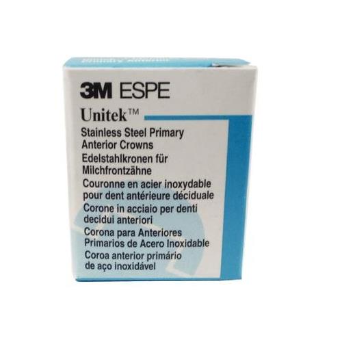 3M ESPE 907031 Unitek Stainless Steel Primary Anterior Crowns #1 Upper Right Lateral 5/Pk