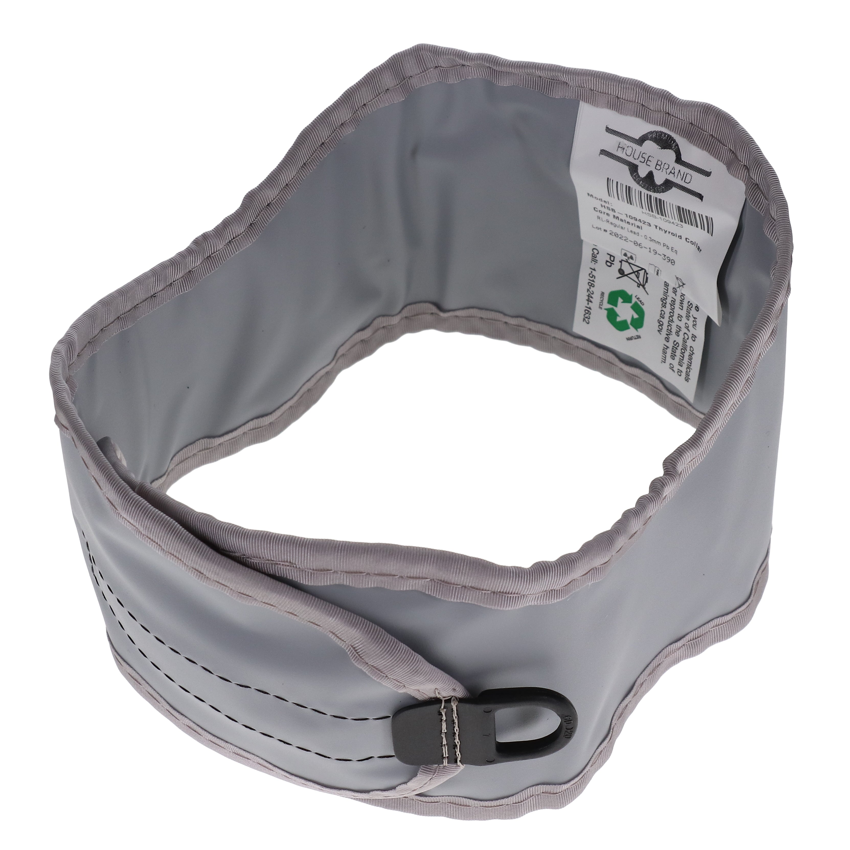 House Brand Dentistry 109423 Lead Dental Apron Thyroid Collar Grey