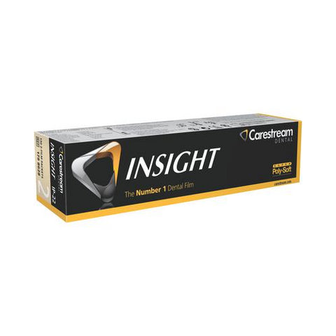 Kodak 1798628 Carestream Insight Intraoral Dental X-Ray Film IP-22 F Speed #2 Polysoft 130/Pk