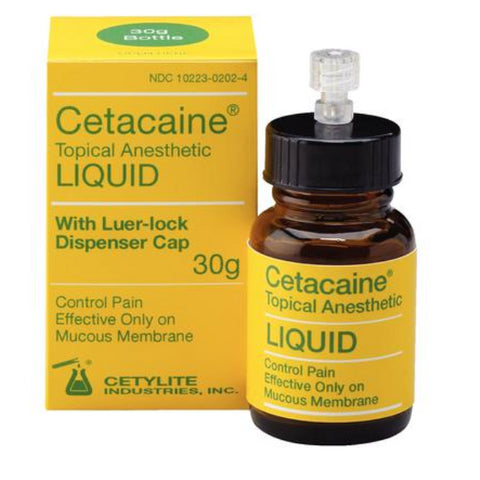 Cetylite 0211 Cetacaine Topical Anesthetic Liquid with Luer Lock Dispenser 30 Gm EXP Jun 2023