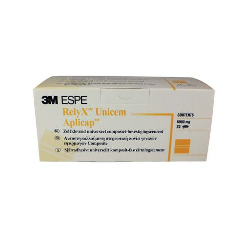 3M ESPE 56819 RelyX UniCem Aplicap Self Adhesive Universal Resin Cement Capsules A1 295 mg 20/Pk