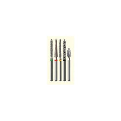 Axis Dental C836-010 NTI FG Friction Grip 836-010 Coarse Flat End Cylinder Diamond Burs 5/Pk