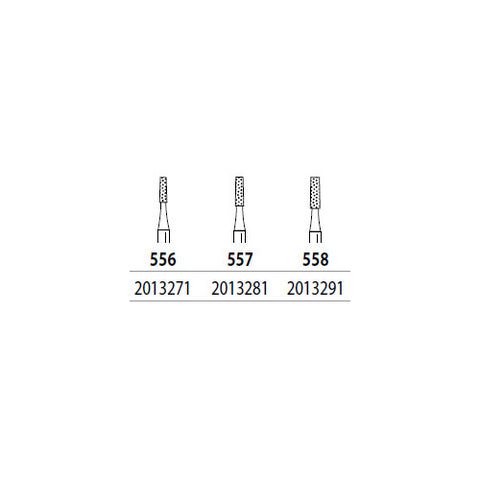 Abrasive Technology Two Striper FG Friction Grip #557 Operative Medium Grit Diamond Burs 5/Pk