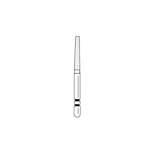 Premier Dental 2015256 Two Striper FG Friction Grip 7238C Flat End Taper Coarse Grit Diamond Burs 5/Pk