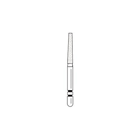 Premier Dental 2015256 Two Striper FG Friction Grip 7238C Flat End Taper Coarse Grit Diamond Burs 5/Pk