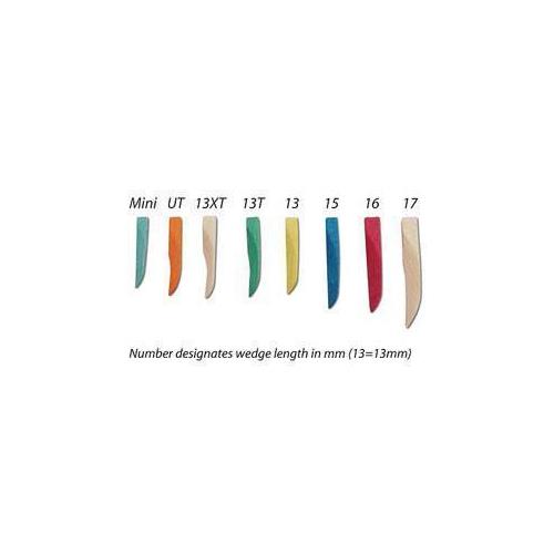 Premier Dental 9061106 Sycamore Anatomical Matrix Wood Wedges Ultra Thin Orange 400/Bx