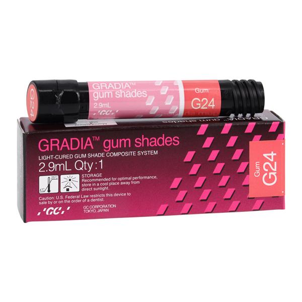 GC 001898 Gradia Light Cured Dental Composite Gum Body 24G 2.9 mL