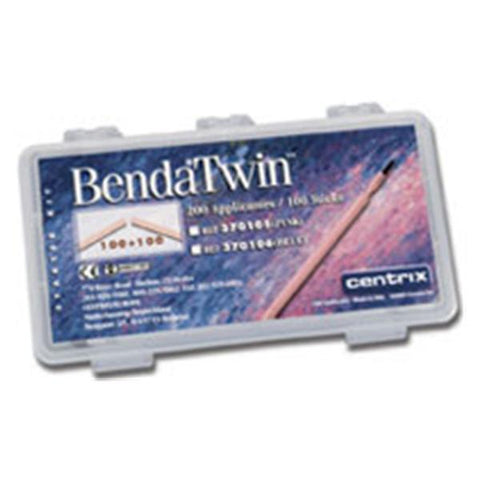 Centrix 370105 Benda Brush Disposable Applicator Brushes Twin Starter Kit Pink 200/Bx