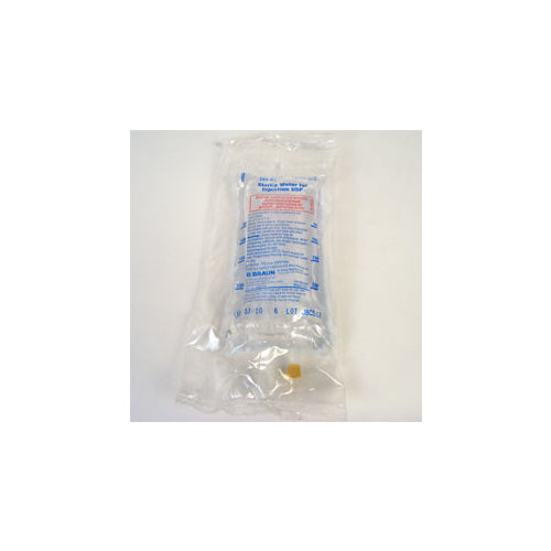 B Braun L8502 Sterile Water For Injection 250 mL Excel Plastic Bag