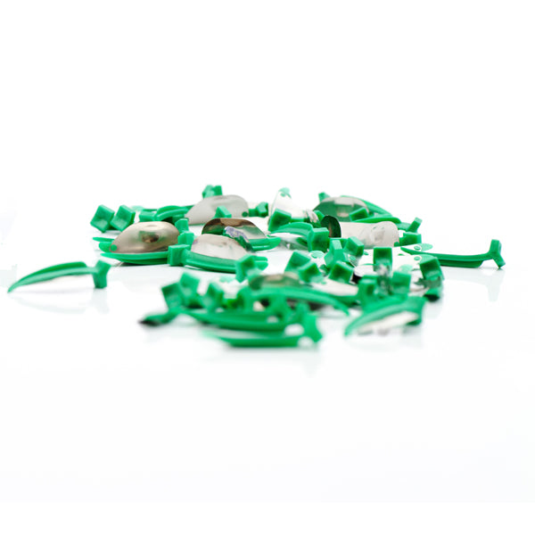 Directa 602804 FenderMate Interproximal Wedges Value Pack Left Regular Green 100/Pk