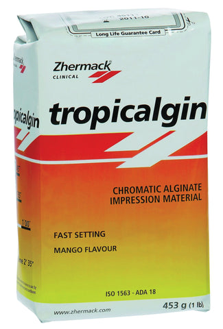 Zhermack C302240 Tropicalgin Color Changing Dust Free Alginate Fast Set 1 Lb