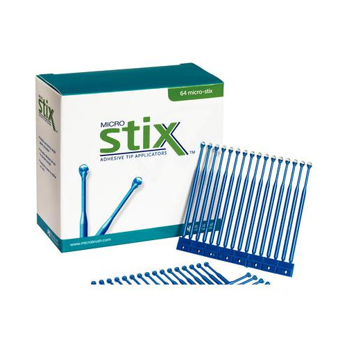 Microbrush STIX64B MicroStix Adhesive Tip Dental Applicators Original Hold 64/Pk