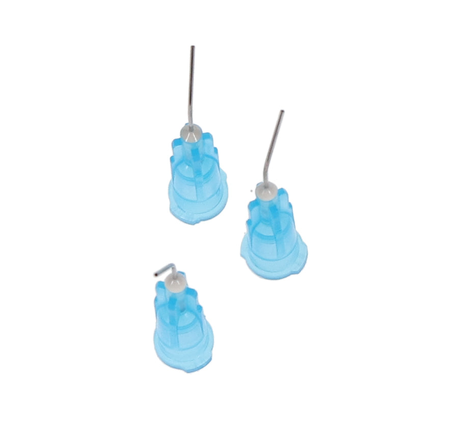 House Brand Dentistry 100625 Pre-Bent Applicator Tips 25 Gauge Blue 100/Pk