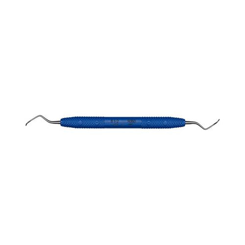 PDT R060 Cruise Line Double End 1/2 Barnhart Dental Currette Large 3/8 Handle Blue