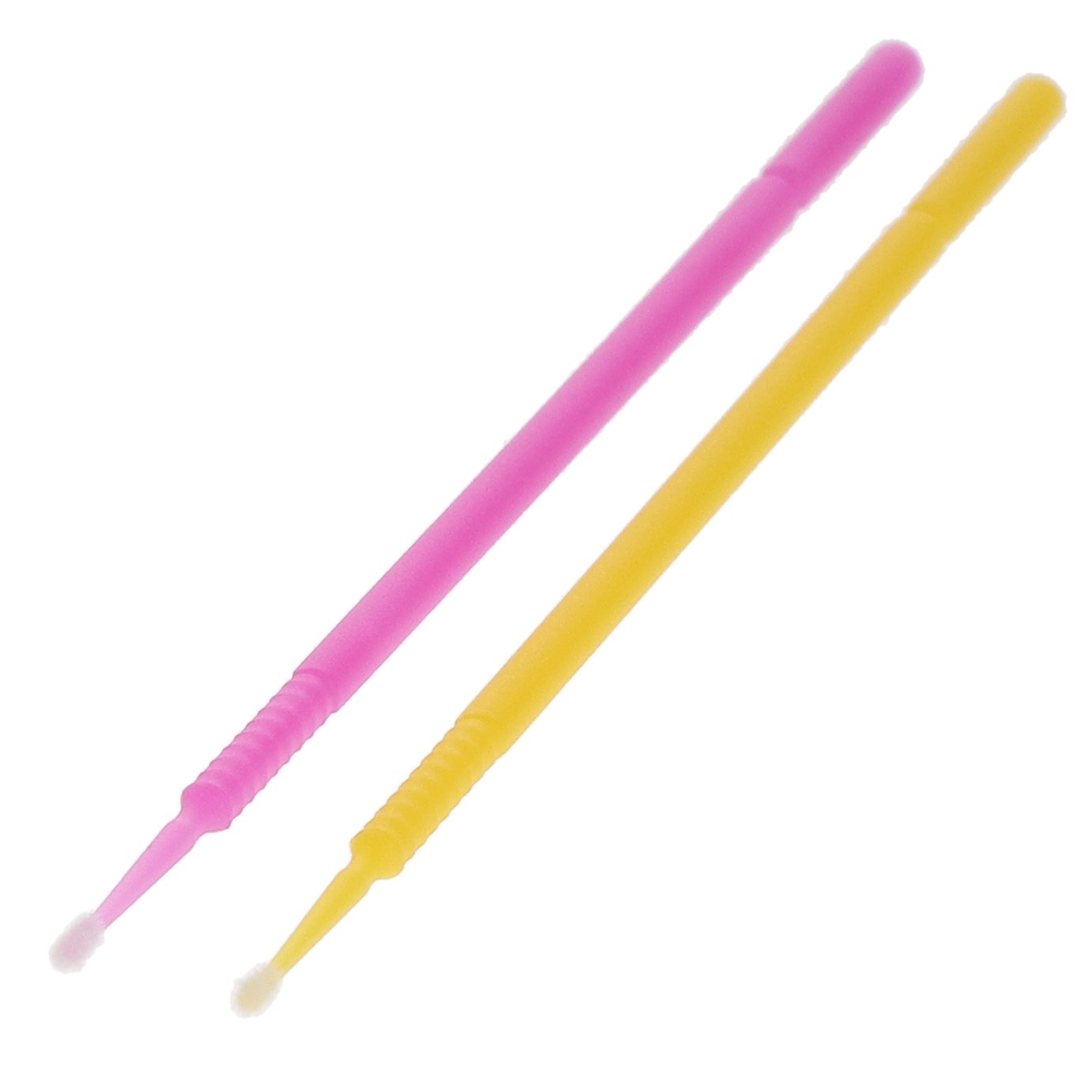 House Brand Dentistry 101318 Micro-Brush Disposable Applicators Fine Assorted Yellow & Pink 4 x 100/Pk