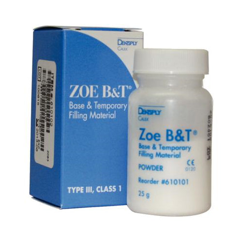 Dentsply Caulk 610101 ZOE B&T Base & Temporary Dental Filling Material Powder 25 Gm