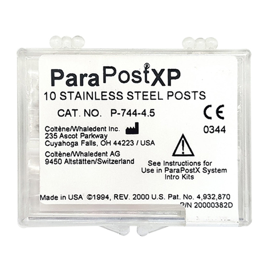 Coltene Whaledent P744-6 ParaPost XP Post Stainless Steel Posts 10/Pk