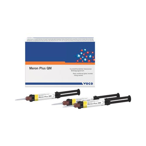 Voco 1728 Meron Plus QM Resin Reinforced Glass Ionomer Cement 8.5 Gm Syringe 3/Pk EXP Dec 2022