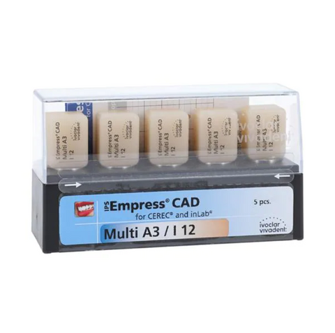 Ivoclar Vivadent 602594 Empress CAD inLab CEREC Dental Blocks Multi A3 I12 5/Pk
