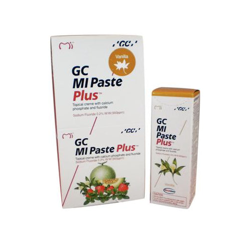 GC 422888 MI Paste Plus Topical Tooth Cream Dental Paste Vanilla 10/Pk 40 Gm
