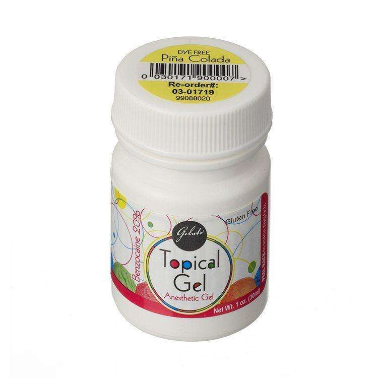 Keystone 03-01719 Gelato Topical Oral Gel 20% Pina Colada Dye-Free 1 Oz