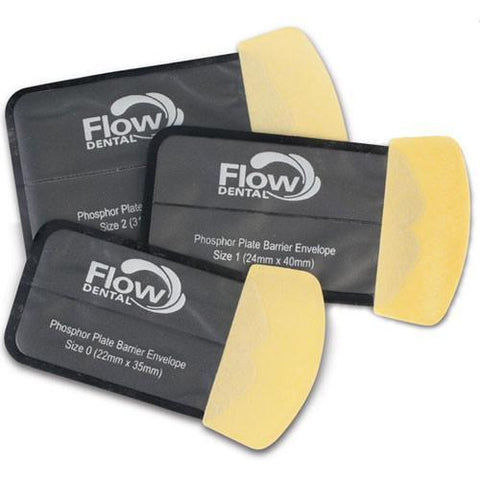 Flow X-Ray Dental 80121 Safe 'n' Sure Phosphor Plate Barrier Envelopes #2 300/Pk