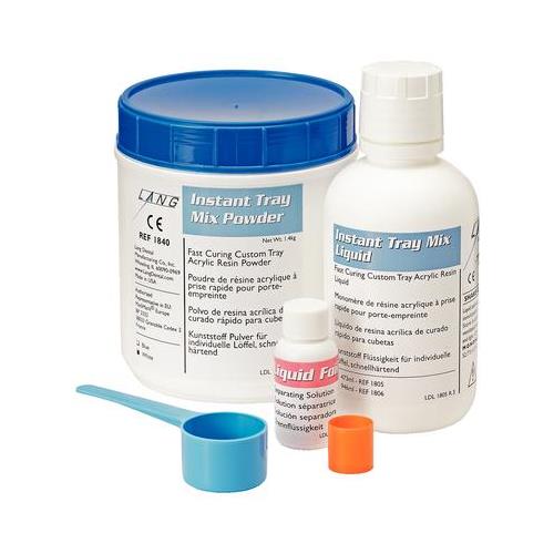 Lang Dental 1845BLU Instant Tray Mix Self Cure Custom Tray Powder & Liquid 3 Lb