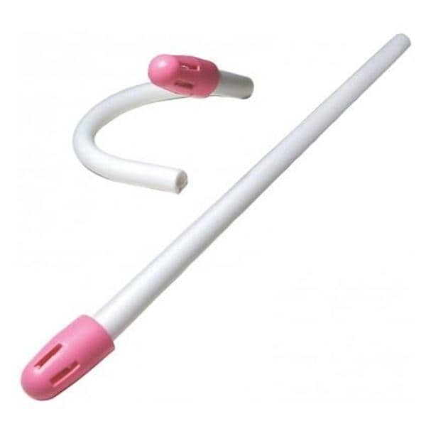 Crosstex ZWPCPBG Comfort Plus Premium Saliva Ejectors Pink/White 100/Bg