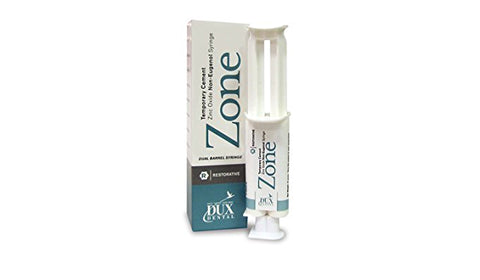 Kerr Dux Dental 27043 Zone Non Eugenol Temporary Cement Dual Syringe Regular Shade 15 Gm